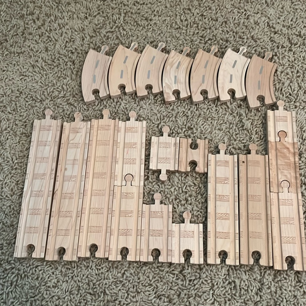 Thomas & Friends track expansion pieces double side road and train - rare